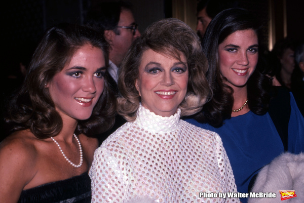 Dorothy Malone  and daughters Diane Bergerac and Mimi Bergerac attend The National Fi Photo