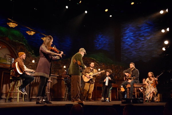 The Cast of Once that includes-Billy Cohen,Barry DeBois, Elisabeth Evans. Ryan Halsav Photo