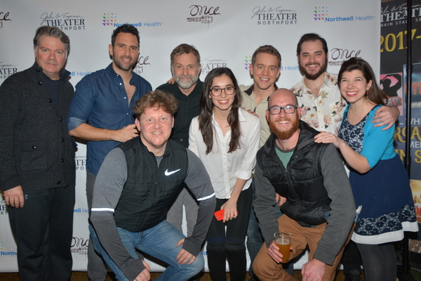 Members of The John W. Engeman Theater Northport with touring company members of ONCE Photo