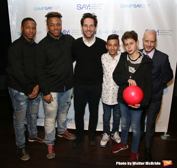 Paul Rudd and Taro Alexander with the (SAY) kids  Photo