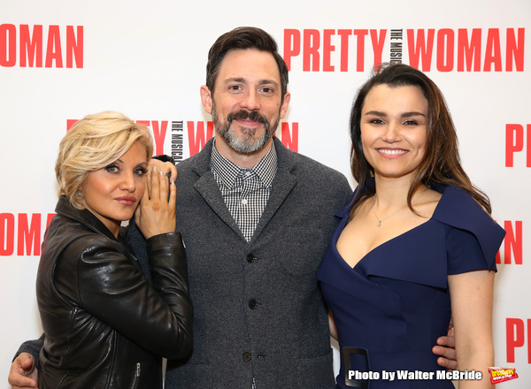 Orfeh, Steve Kazee and Samantha Barks  at 