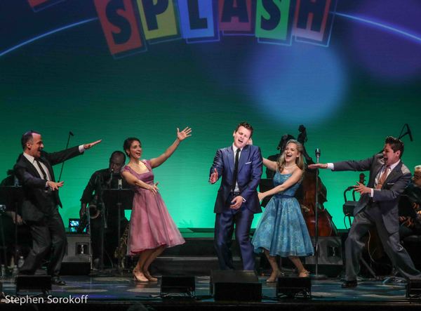 David Pittu, Elena Shaddow, Jonathan Groff, Stephanie Styles, George Salazar Photo