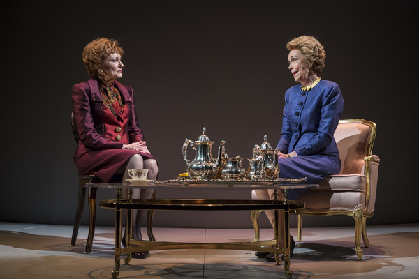 Mary Beth Fisher (Raisa Gorbachev) and Deanna Dunagan (Nancy Reagan) in Blind Date by Photo