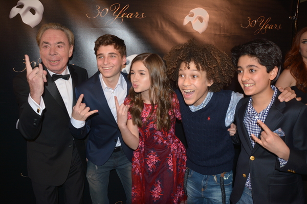 Andrew Lloyd Webber and The School of Rock Band Photo