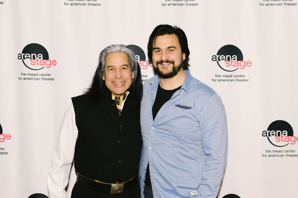 Andrew Roa (Major Ridge/Roger Ridge) and Jake Waid (John Joss/Jim Ross) at the openin Photo