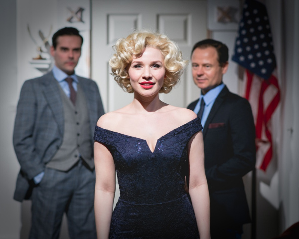 A blonde bombshell is dropped on the White House this week!  (Freya Tilly as Marilyn  Photo