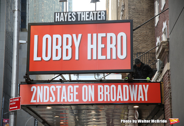 Up on the Marquee: The Helen Hayes Theatre is Back with LOBBY HERO! Image