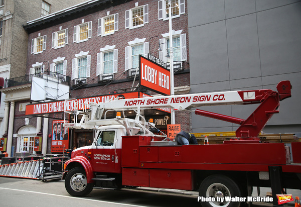 Up on the Marquee: The Helen Hayes Theatre is Back with LOBBY HERO! Image