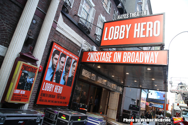 Up on the Marquee: The Helen Hayes Theatre is Back with LOBBY HERO! Image