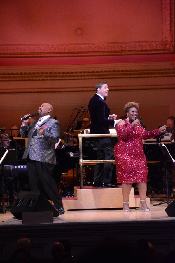 James Monroe Iglehart, Steven Reineke and Capathia Jenkins Photo