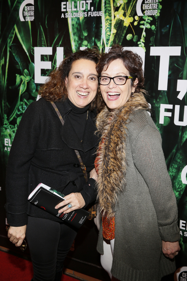 From left, actors Eileen Galindo and Marlene Forte attend the opening night performan Photo