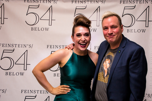 Jessica Vosk and Director Robbie Rozelle at Being Green at 54 Below Photo