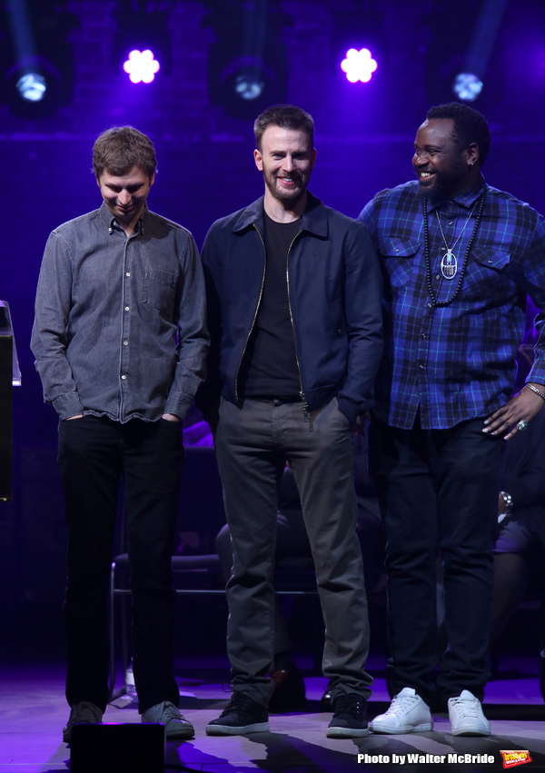 Michael Cera, Chris Evans and Brian Tyree  Photo