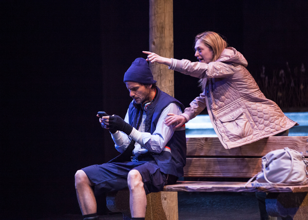 Christian Camargo and Marin Ireland star in "Ironbound" at the Geffen Playhouse. Phot Photo
