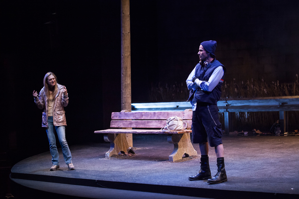 Marin Ireland and Christian Camargo star in "Ironbound" at the Geffen Playhouse. Phot Photo