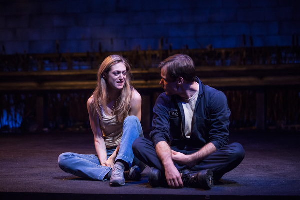 Josiah Bania and Marin Ireland star in "Ironbound" at the Geffen Playhouse. Photo by  Photo