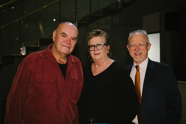 Jack Willis (President Lyndon Baines Johnson), Director Kyle Donnelly and Playwright  Photo