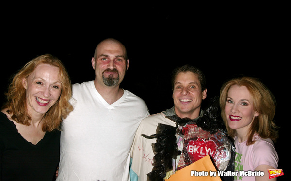 Jan Maxwell, Marc Kudisch, Erin Dilly and Alex Sanchez ( Gypsy winner for CHITTY CHITTY BANG BANG )
Attending the Opening Night Gypsy Robe Ceremony for Broadway's New Fantasmagorical Musical, CHITTY CHITTY BANG BANG at the Hilton Theatre in New York City. at 