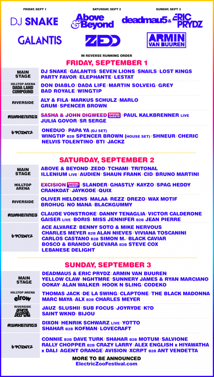 Electric Zoo Announces ELECTRONIC ZOO: THE BIG 10 In Celebration of 10th Anniversary Image
