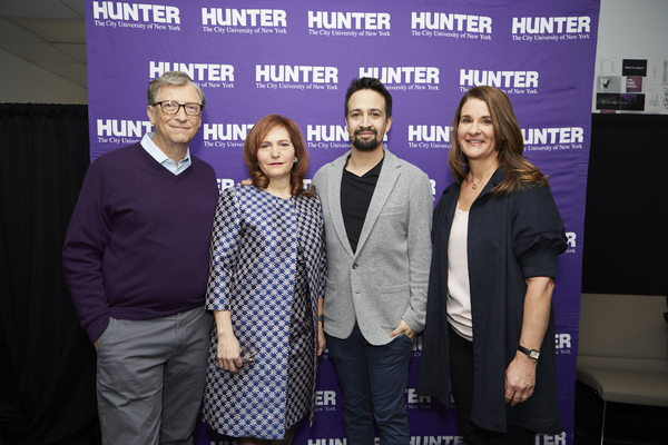 Photo Flash: Lin-Manuel Miranda Joins Bill and Melinda Gates for Conversation at Hunter College Image