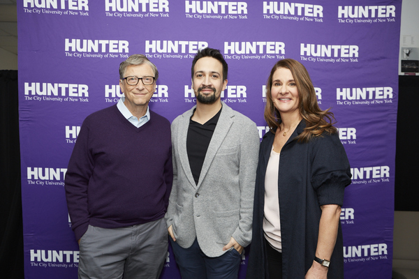 Photo Flash: Lin-Manuel Miranda Joins Bill and Melinda Gates for Conversation at Hunter College Image