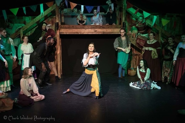 Rachelle Kates as Esmeralda performing Rhythm Of The Tambourine 
 Photo