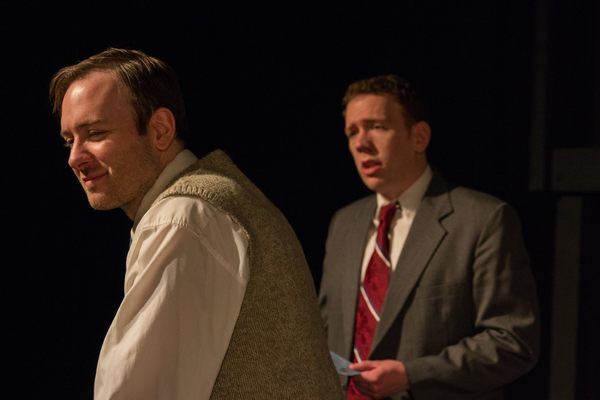 (L to R) NICLAS OLSON (Tom) and NICK FITZGERALD (The Gentleman Caller) from the Lakew Photo