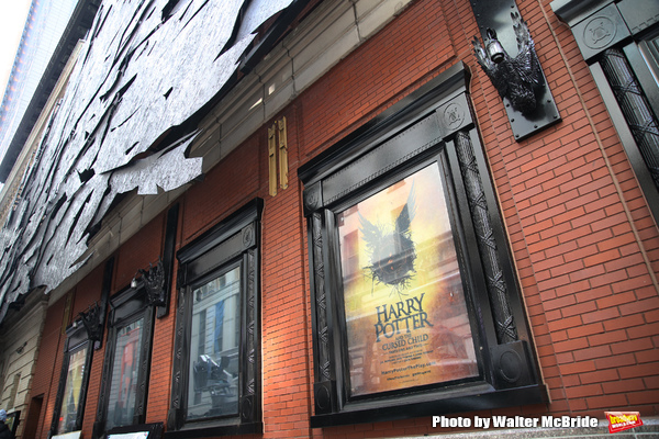 Photo Coverage: Just Like Magic! The HARRY POTTER AND THE CURSED CHILD Marquee Gets Installed! Image
