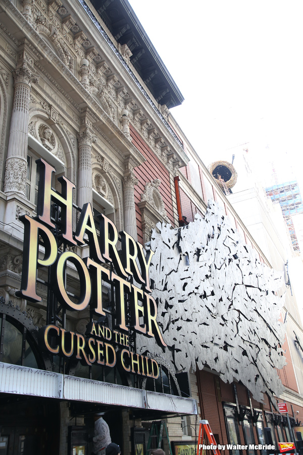 Photo Coverage: Just Like Magic! The HARRY POTTER AND THE CURSED CHILD Marquee Gets Installed! Image