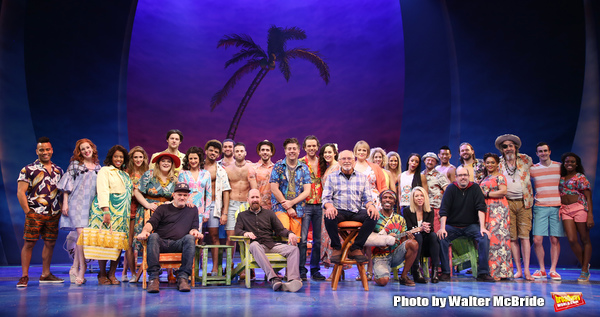 Jimmy Buffett with the cast and creative team Photo