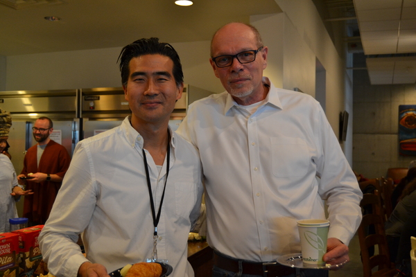 Ryun Yu (Gordon Hirabayashi) and Executive Director Edgar Dobie Photo