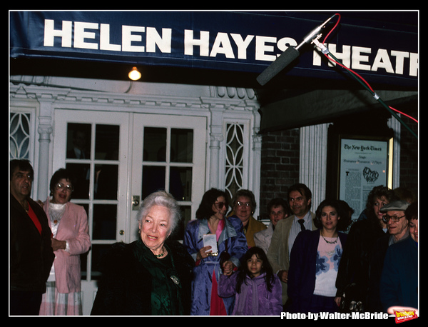 Photo Throwback: Helen Hayes Visits the Helen Hayes Theatre in 1988 Image