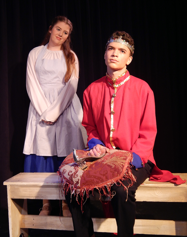  Isabella Welch as Cinderella and Trevor Whitfield as The Prince.  Photo