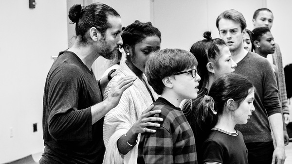 Director Luis Salgado works on a scene of Ragtime Photo