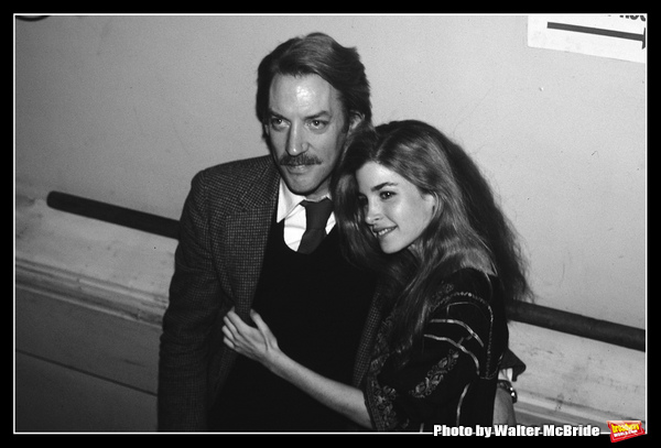 Donald Sutherland and Blanche Baker pictured together backstage after their Opening N Photo