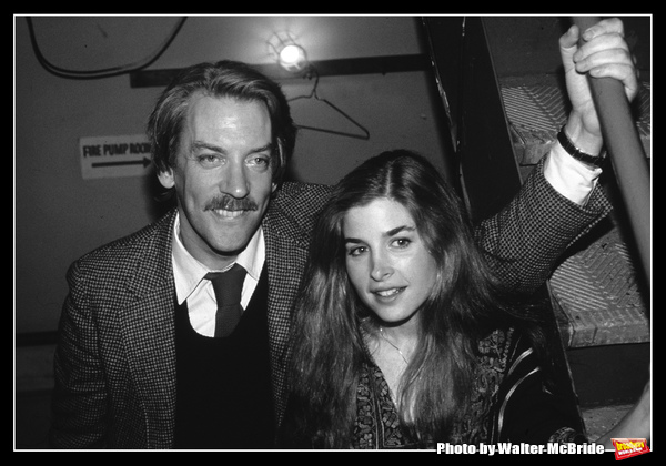 Donald Sutherland and Blanche Baker pictured together backstage after their Opening N Photo