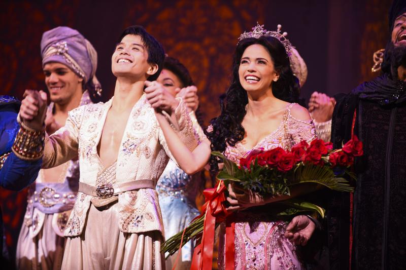 Photo Flash: Arielle Jacobs Takes Princess-Perfect First Bows in ALADDIN on Broadway!  Image