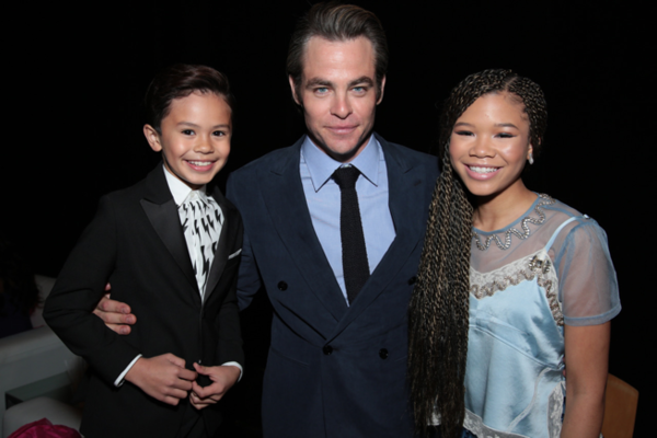 Deric McCabe, Chris Pine, Storm Reid Photo