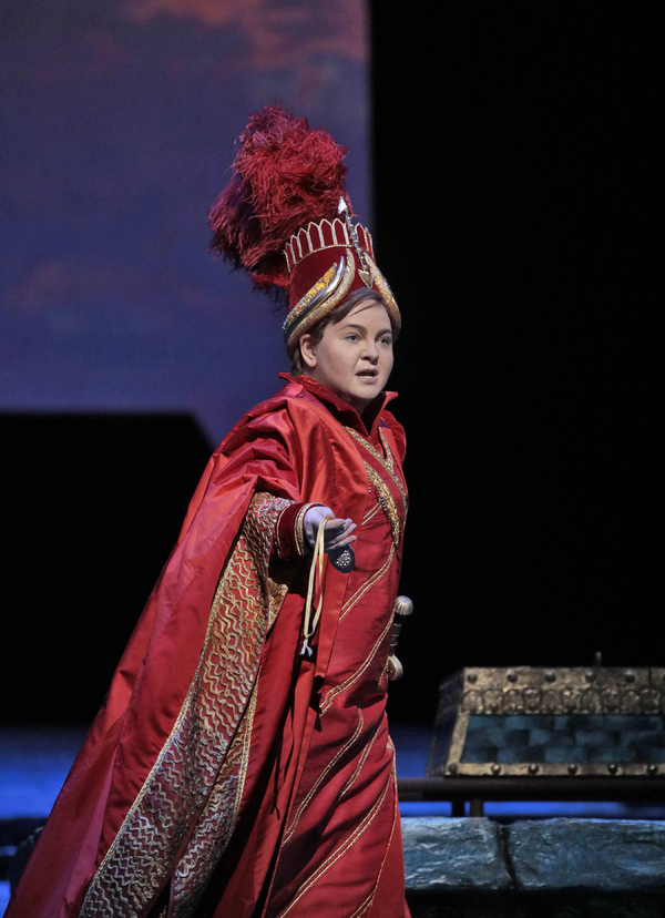 Elizabeth DeShong as Arsace in Rossini's "Semiramide."
 Photo