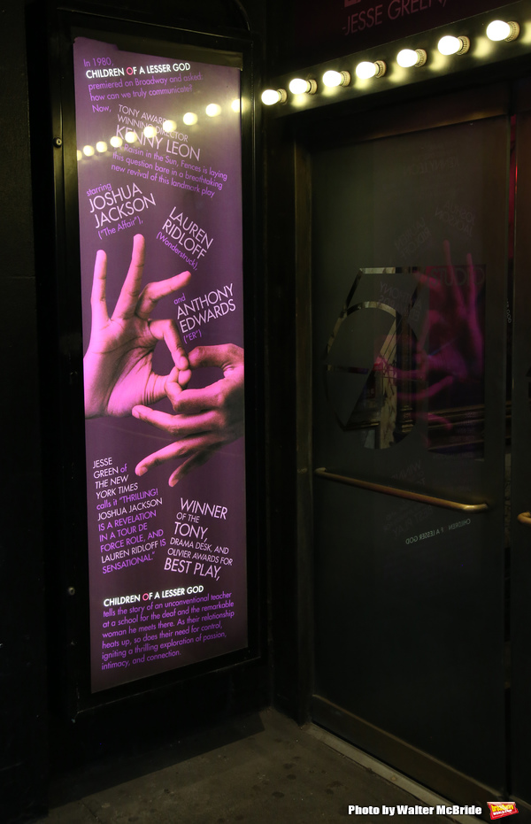 Up on the Marquee: CHILDREN OF A LESSER GOD Image