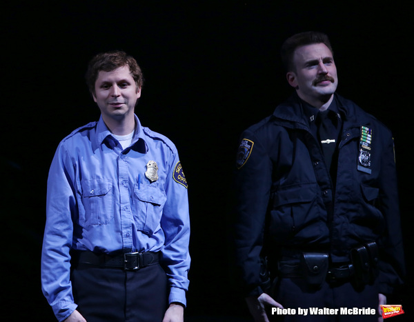 Photo Coverage: Chris Evans, Michael Cera, and the Cast of LOBBY HERO Take Their First Bow Image