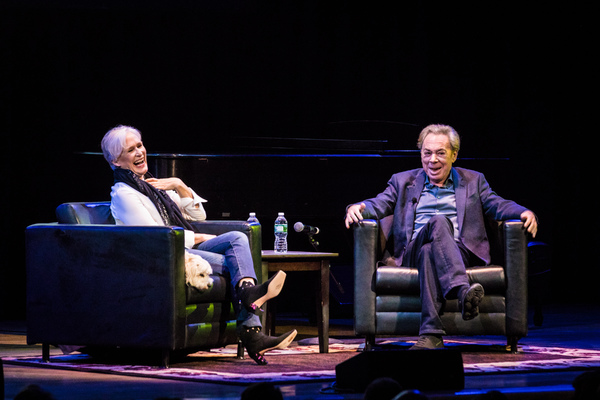 Photo Flash: Glenn Close Chats with Andrew Lloyd Webber About His New Memoir, UNMASKED Image