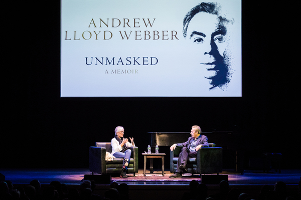 Photo Flash: Glenn Close Chats with Andrew Lloyd Webber About His New Memoir, UNMASKED Image