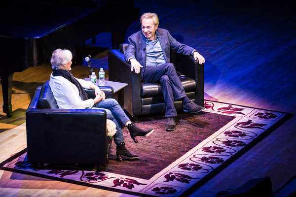 Photo Flash: Glenn Close Chats with Andrew Lloyd Webber About His New Memoir, UNMASKED Image