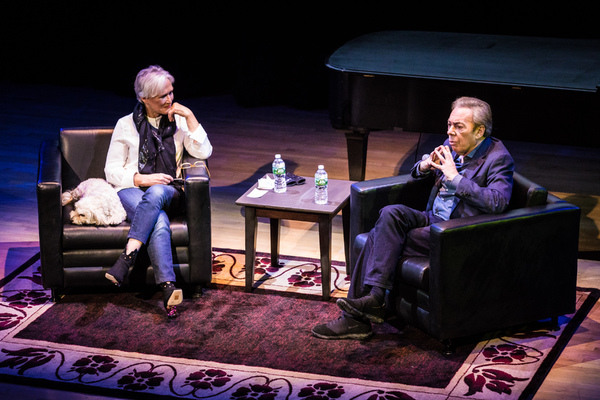 Photo Flash: Glenn Close Chats with Andrew Lloyd Webber About His New Memoir, UNMASKED Image