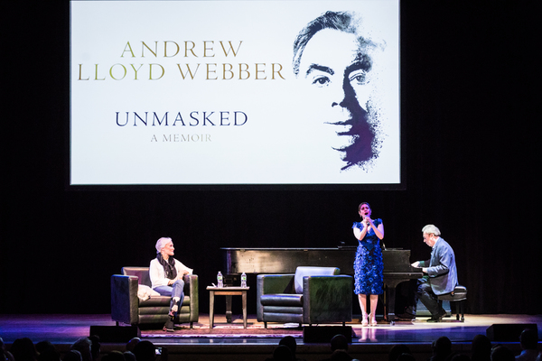 Photo Flash: Glenn Close Chats with Andrew Lloyd Webber About His New Memoir, UNMASKED Image
