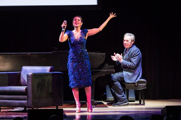Photo Flash: Glenn Close Chats with Andrew Lloyd Webber About His New Memoir, UNMASKED Image