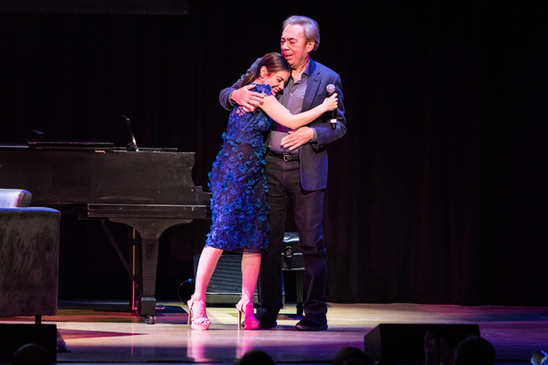 Photo Flash: Glenn Close Chats with Andrew Lloyd Webber About His New Memoir, UNMASKED Image