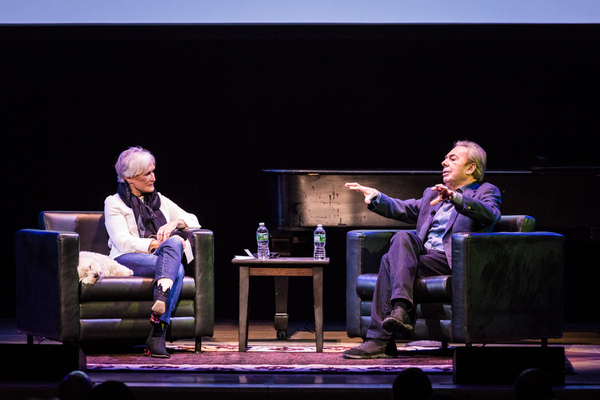 Photo Flash: Glenn Close Chats with Andrew Lloyd Webber About His New Memoir, UNMASKED Image