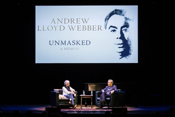 Photo Flash: Glenn Close Chats with Andrew Lloyd Webber About His New Memoir, UNMASKED Image